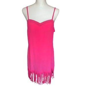 Cindi Gindi💕 100% silk vacation pink beach dress